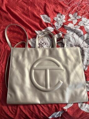 TELFAR Large Shopping Bag Gold